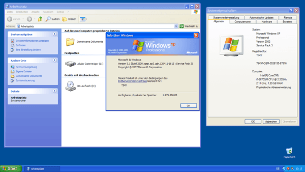 Windows XP Desktop Windows XP Desktop