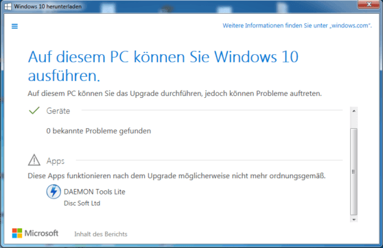 Windows 10 - Upgrade Probleme