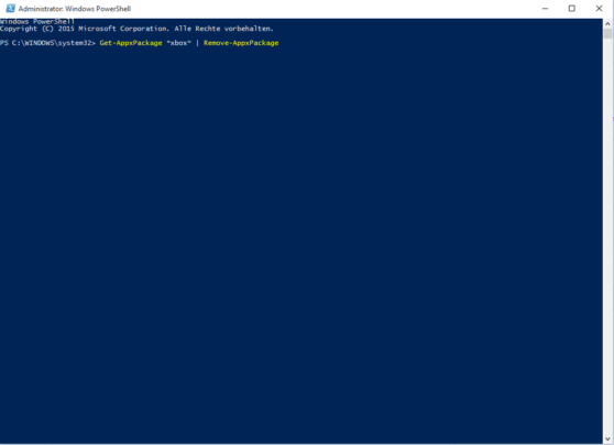 Powershell - App deinstallieren