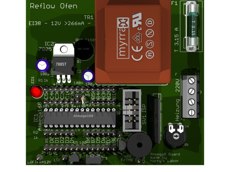 Pizza-SMD-Reflow-Steuerplatine