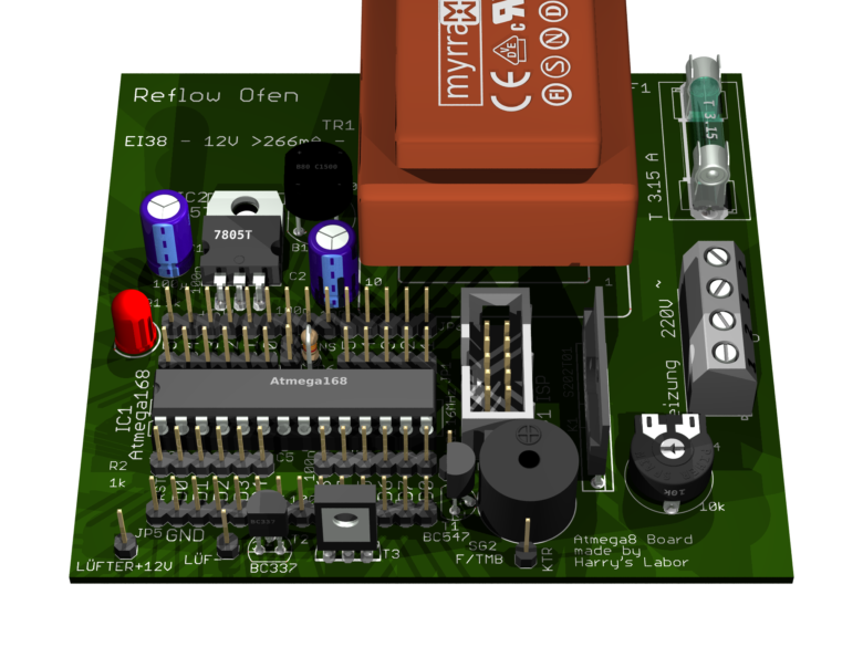 Pizza-SMD-Reflow-Steuerplatine