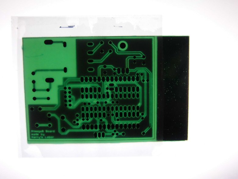 Lötstoppmaske Layout Leuchtpult nah